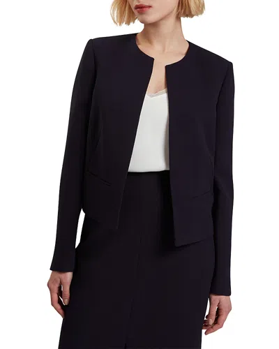 Ted Baker Manabjl Cropped Tailored Jacket In Blue