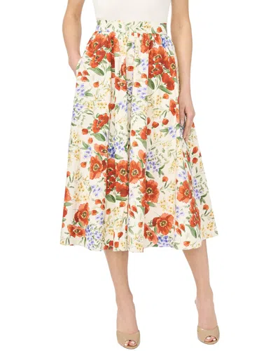 Ted Baker Mari Midi Skirt In 830-fire Orange
