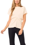 Ted Baker Maria Ruched Top In Neutral