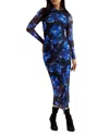 Ted Baker Marliyy Bodycon Midi Dress In Blue