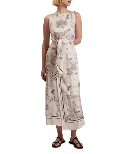 Ted Baker Marrona Knot Waist Dress In Pink