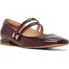 Ted Baker Maryam Mary Jane Flat In Burgundy