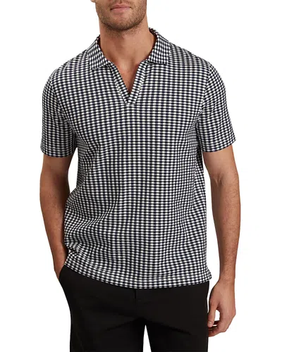 Ted Baker Matejo Open Collar Polo In Navy