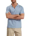 Ted Baker Matejo Open Collar Polo In Sky Blue