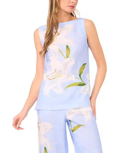 Ted Baker Matia Floral Print Sleeveless Top In Blue