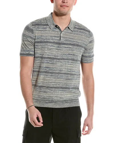 Ted Baker Mauda Ombre Polo Shirt In Gray