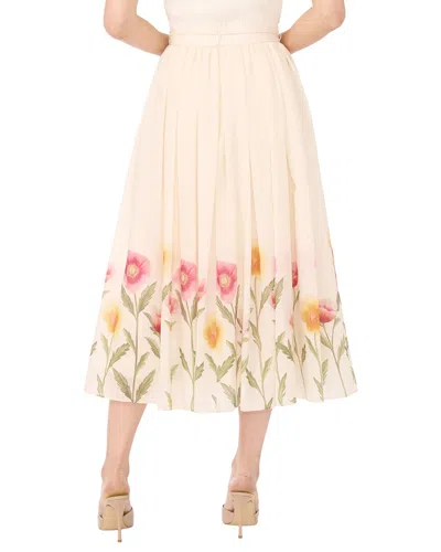 Ted Baker Megan Linen-blend Skirt In White