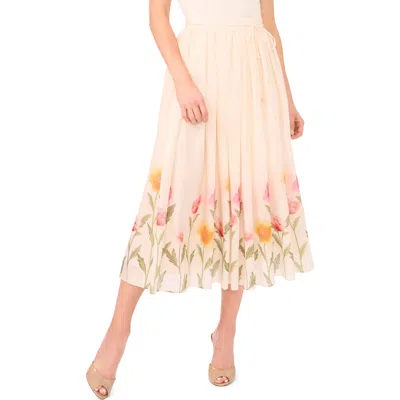 Ted Baker Megan Placed Floral Skirt In White