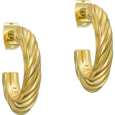 Ted Baker Melanie Twisted Hoop Earrings In Gold