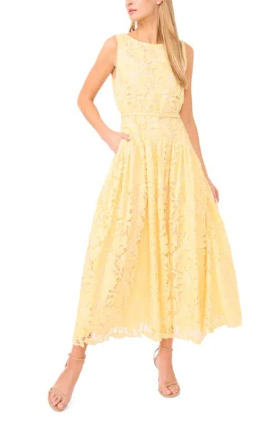 Ted Baker Meli Cutwork Lace Maxi Dress In Yellow
