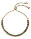 Ted Baker Melrah Crystal Adjustable Tennis Bracelet In Gold