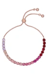 TED BAKER MELRAH OMBRÉ CRYSTAL SLIDER BRACELET