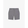 Ted Baker Mens Blue Katford Textured Stretch-cotton Shorts