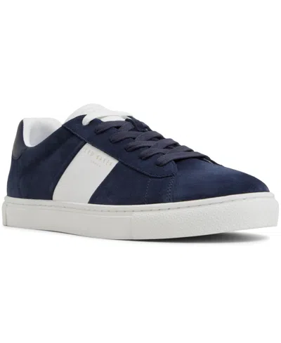 Ted Baker Men's Bradley Lace-up Casual Sneakers In Medium Blue