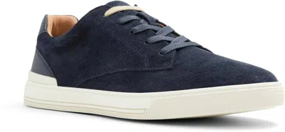 TED BAKER MEN'S BRENTFORD SNEAKER, NAVY BLUE SUEDE LACE UP SHOES