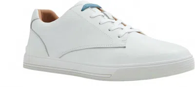Ted Baker Men's Brentford Sneaker, White Leather Lace Up Shoes