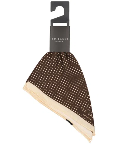 Ted Baker Men's Classic Pocket Square In Brown