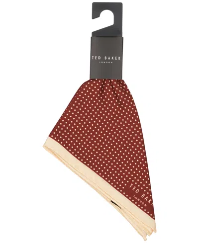 Ted Baker Men's Classic Pocket Square In Burgundy