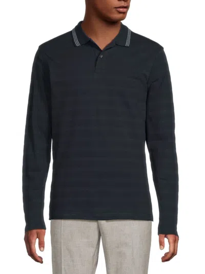 Ted Baker Men's Cotton-blend Polo Shirt In Blue