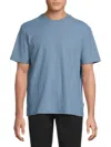 Ted Baker Men's Drop Needle Ribbed Cotton-blend T-shirt In Blue