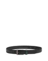 Ted Baker Men's Kendon Stripe Leather Belt In Black