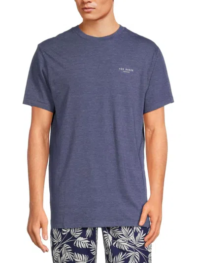 Ted Baker Men's Logo Crewneck Tee In Blue