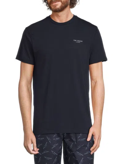 Ted Baker Men's Logo Crewneck Tee In Ted Navy