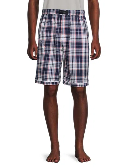 Ted Baker Men's Luxe Print Pajama Shorts In Bridge Check