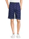 Ted Baker London Luxe Cotton Poplin Pajama Shorts In Navy