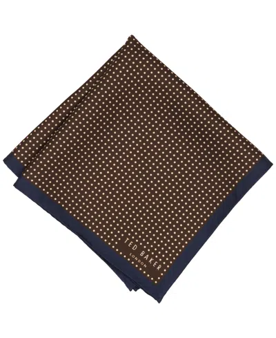 Ted Baker Men's Pin Dot Pocket Square In Brown