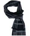 Ted Baker Men's Plaid Pattern Scarf In Black