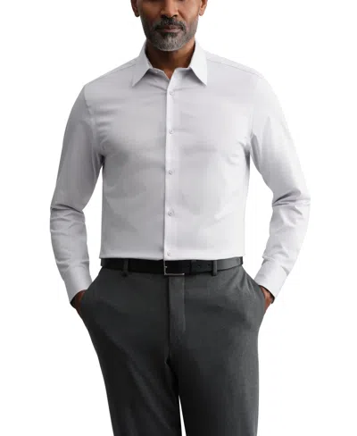 Ted Baker Men's Premium Stretch Slim-fit Dress Shirt In Gray