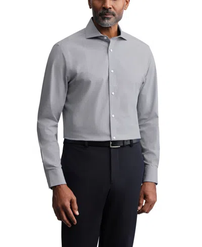 Ted Baker Nantucket Slim Fit Premium Stretch Medallion Dress Shirt In Gray