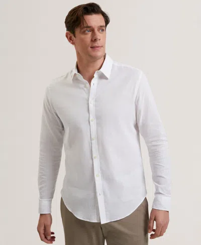 Ted Baker Men's Prynn Long-sleeve Solid Shirt In White
