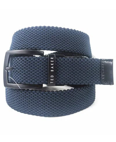 Ted Baker Men's Reversible Stretch Web Belt In Blue