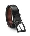 Ted Baker Men's Reversible Tan Loop Leather Belt In Black