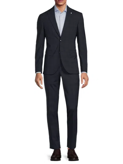Ted Baker Men's Roger Sharksin Wool Suit In Navy