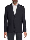 Ted Baker Men's Roger Wool Plaid Blazer In Navy