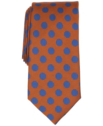 Ted Baker Men's Twill Dots Classic Tie In Orange