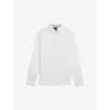 Ted Baker Mens White Romeos Long-sleeve Regular-fit Linen-blend Shirt