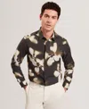 Ted Baker Wrenin Photographic Floral Print Button-up Shirt In Brown