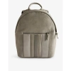 Ted Baker Mens Lt-grey Esentle Stripe-design Faux-leather Backpack