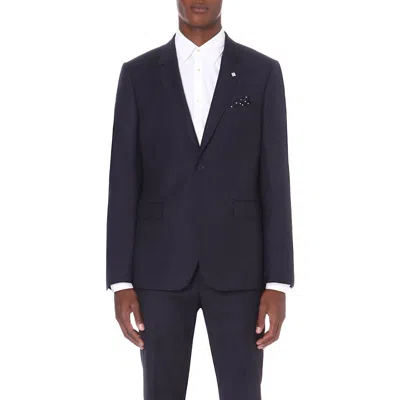 Ted Baker Mens  Micro-check Wool Suit Jacket In Blue
