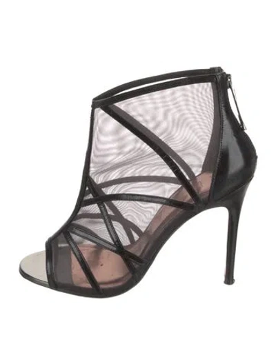 Pre-owned Ted Baker Mesh Sandals In Black