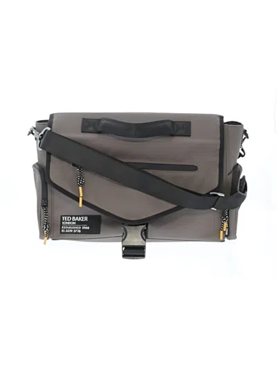 Pre-owned Ted Baker Messenger In Gray