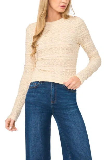 Ted Baker Michele Tiered Long Sleeve Top In Neutral