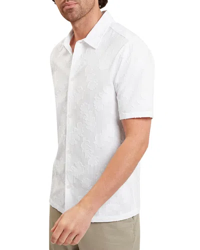 Ted Baker Michy Regular Fit Jacquard Shirt In White