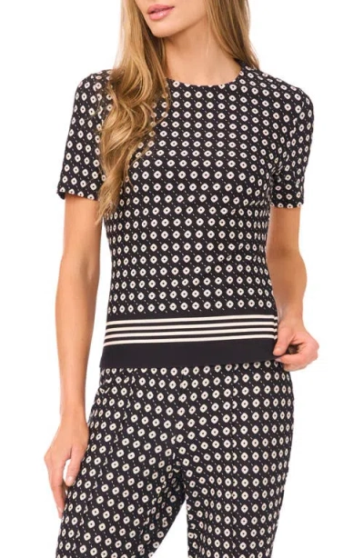 Ted Baker Midge Geo Print Knit Top In Multi