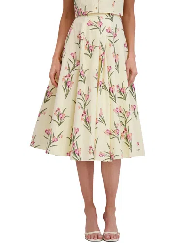 Ted Baker Midi Circle Skirt In Neutral