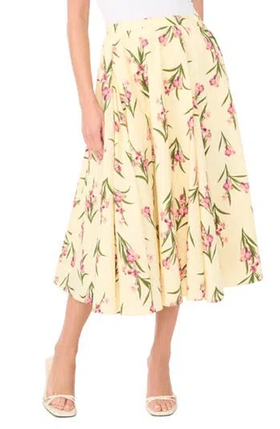 Ted Baker Midi Circle Skirt In Light Yellow